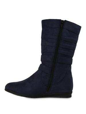 blue suede buckled boots - 9728216 - Standard Image - 3