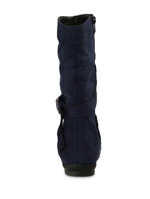 blue suede buckled boots - 9728216 - Standard Image - 4