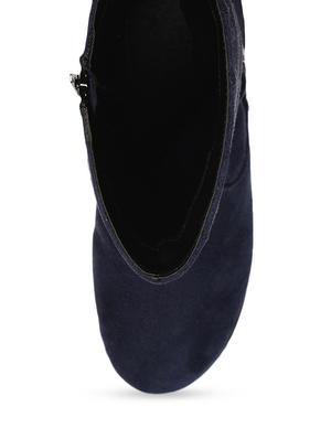blue suede buckled boots - 9728216 - Standard Image - 5