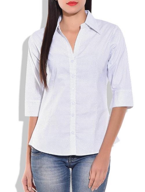  white star print shirt - 9751232 -  Standard Image - 0