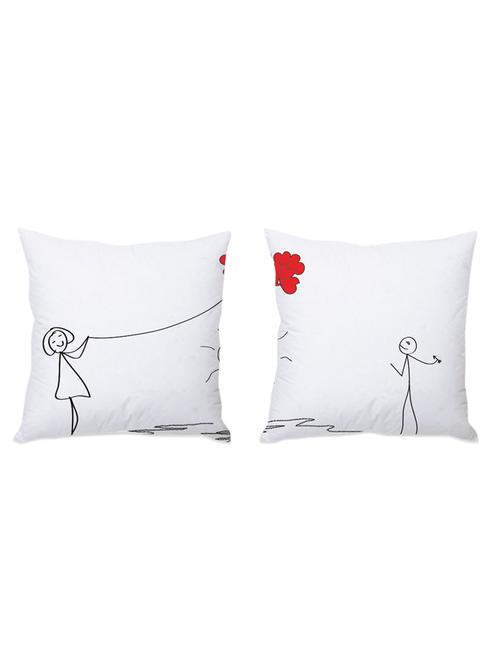 aiming your heart couple cushion covers set of 2 - 975147 - Standard Image - 1