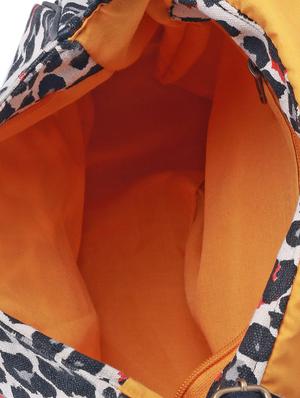 animal printed cotton sling bag - 975294 - Standard Image - 3
