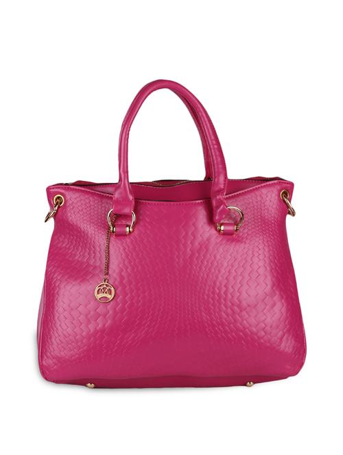 pink leatherette handheld bag - 9753585 - Standard Image - 1