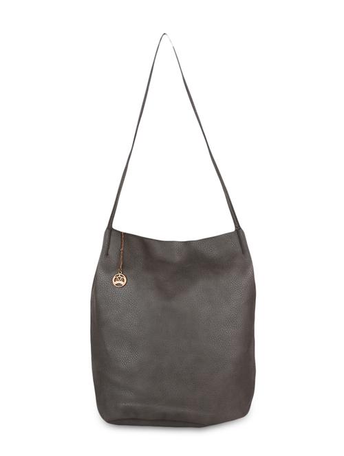 grey leatherette handheld bag - 9753592 - Standard Image - 1