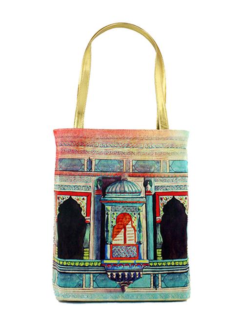 multicolour satin shopping bags & tote - 9758310 - Standard Image - 1