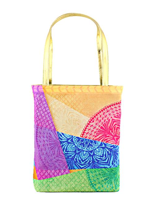 multicolour satin shopping bags & tote - 9758315 - Standard Image - 1