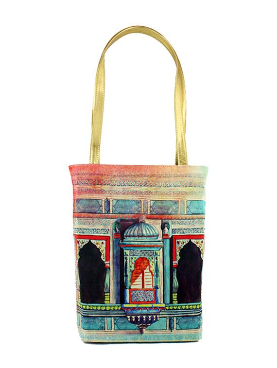 multicolour satin shopping bags & tote - 9758358 - Zoom Image - 1