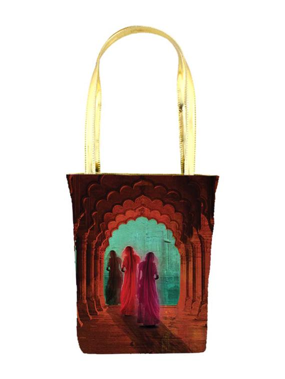 multicolour satin shopping bags & tote - 9758365 - Zoom Image - 1