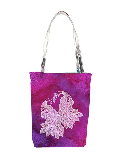pink satin shopping bags & tote - 9758366 - Standard Image - 1