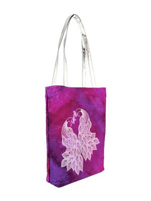 pink satin shopping bags & tote - 9758366 - Standard Image - 2