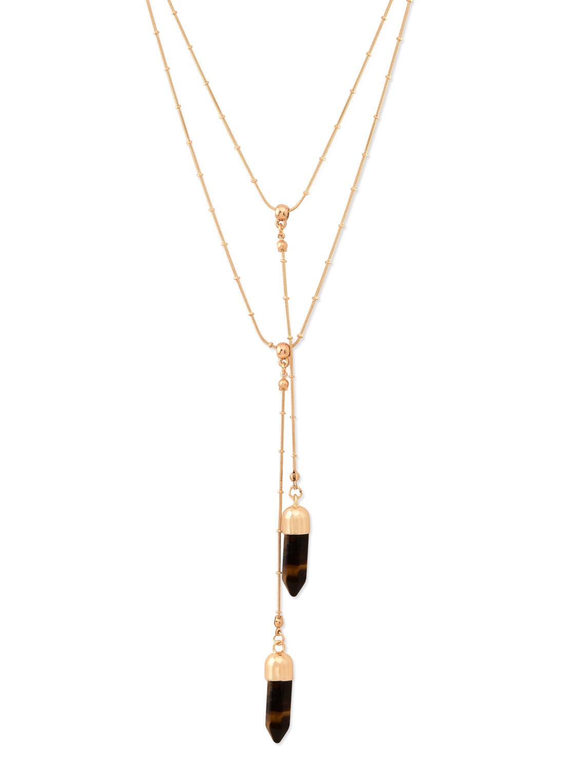 gold metal alloy necklace - 9758583 - Zoom Image - 1