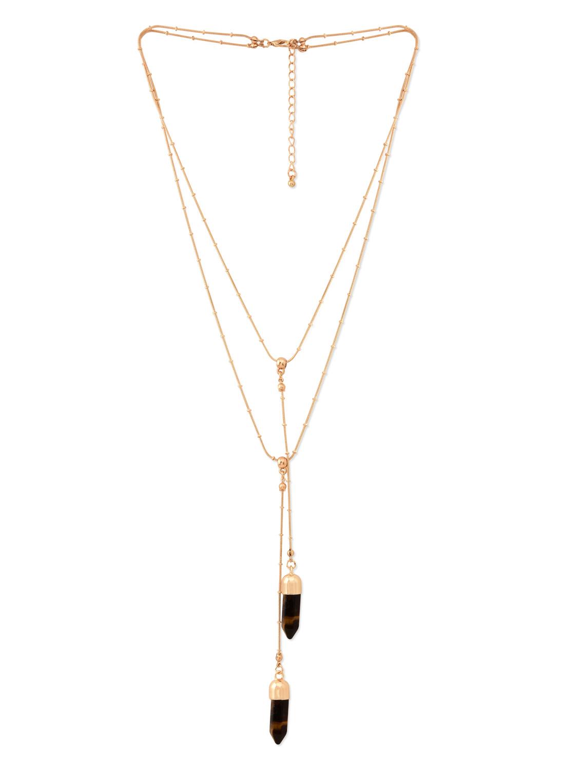 gold metal alloy necklace - 9758583 - Zoom Image - 2