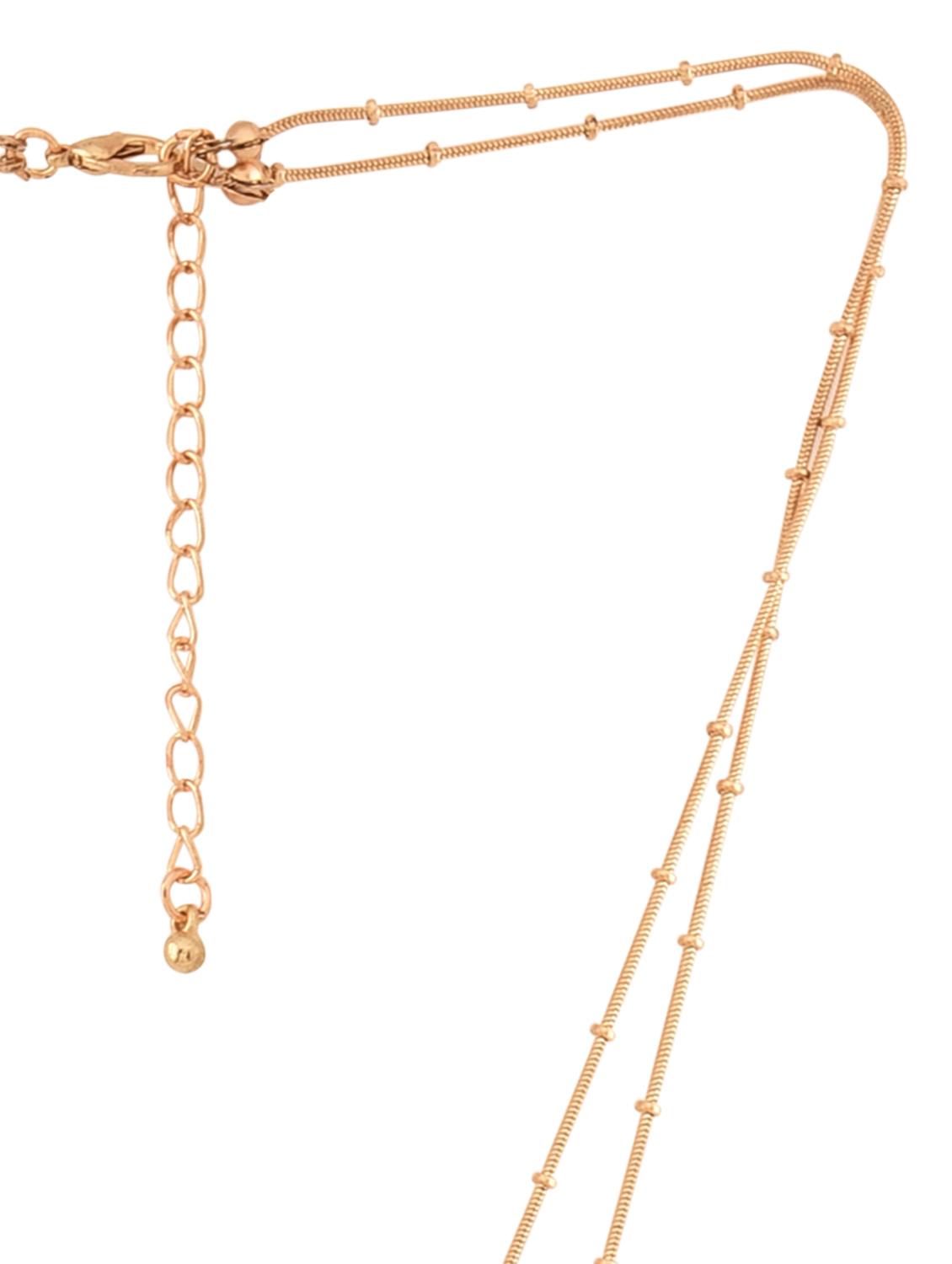 gold metal alloy necklace - 9758583 - Zoom Image - 3