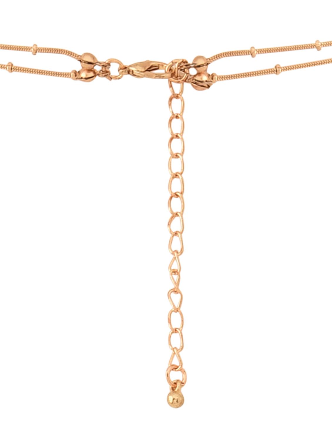 gold metal alloy necklace - 9758583 - Zoom Image - 4