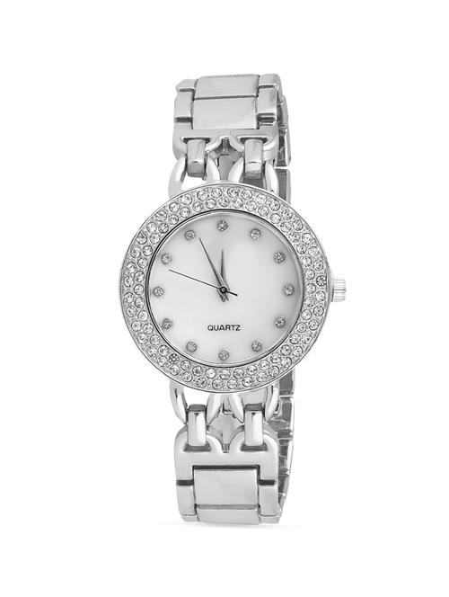 silver Metal Analog Wrist Watch - 9763243 - Very Small Image - 1