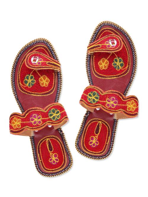 multi colour Fabric kolhapuris - 9764213 - Very Small Image - 1