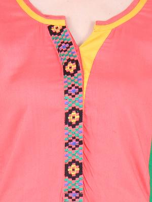 multicolor rayon and viscose kurta - 9771686 - Standard Image - 4