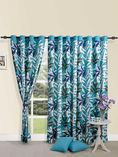 printed eyelet door curtain - 978033 - Very Small Image - 1
