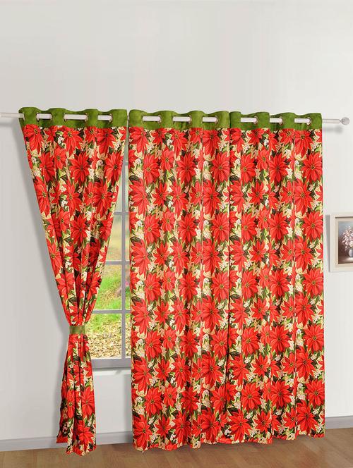 printed eyelet door curtain - 978035 - Very Small Image - 1