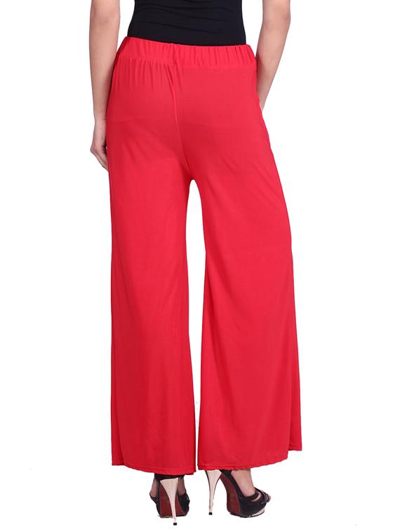 red chiffon palazzo - 9784793 - Zoom Image - 3