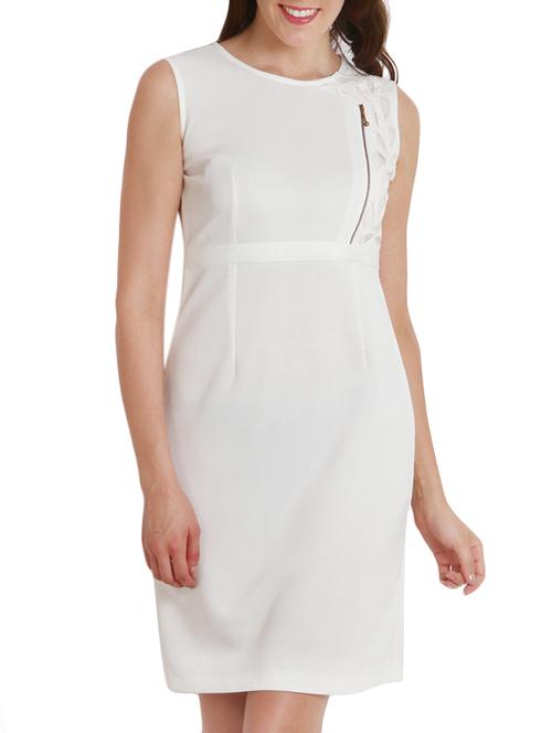 solid white casual dress - 9792128 - Standard Image - 1