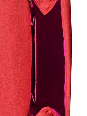 maroon brocade silk clutch - 9792262 - Standard Image - 3