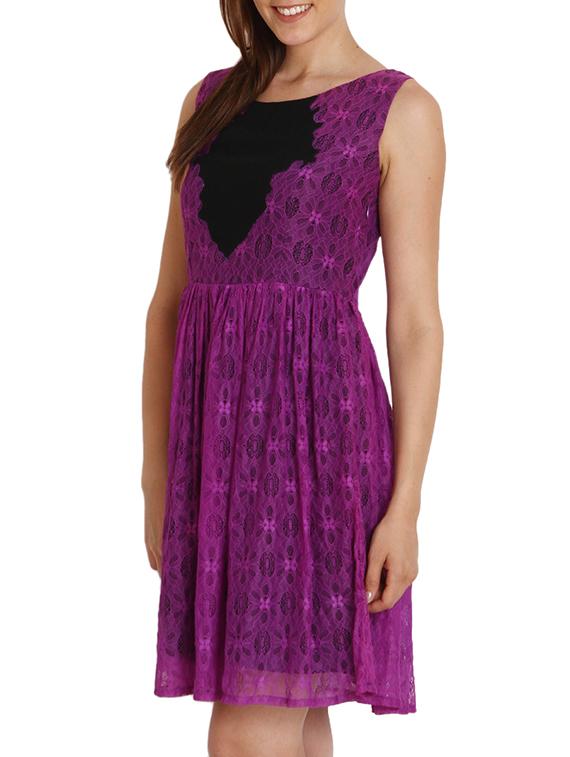 purple net dress - 9794887 - Zoom Image - 2