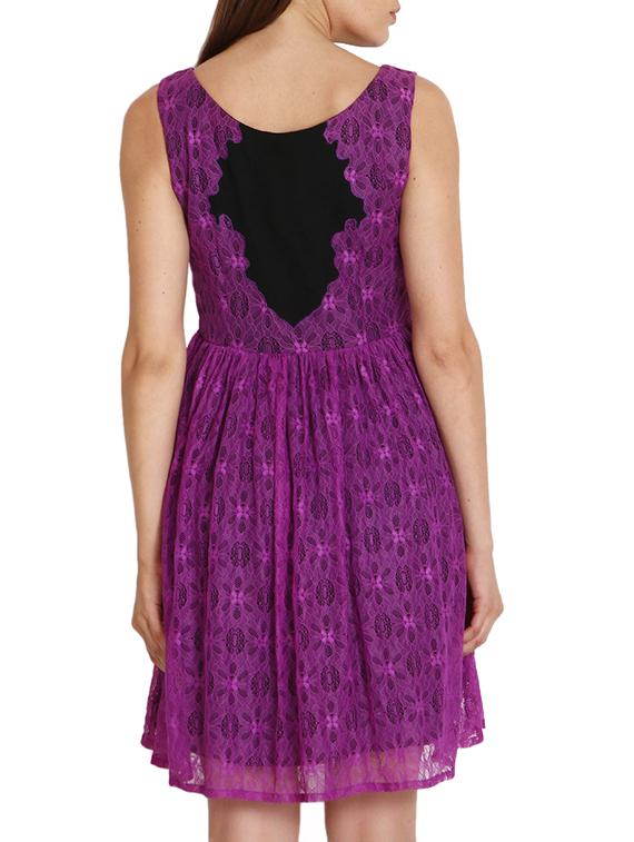 purple net dress - 9794887 - Zoom Image - 3