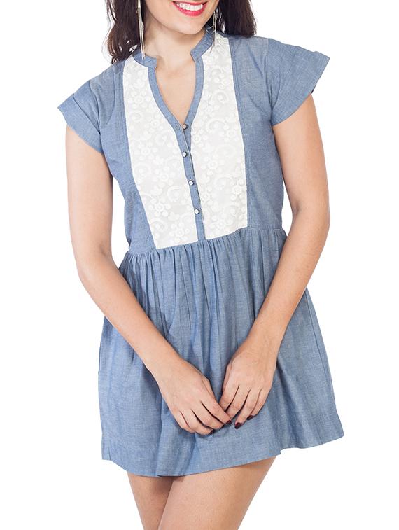 blue nylon dress - 9794898 - Zoom Image - 1
