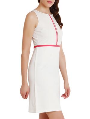 white , crepe dress - 9794915 - Standard Image - 2