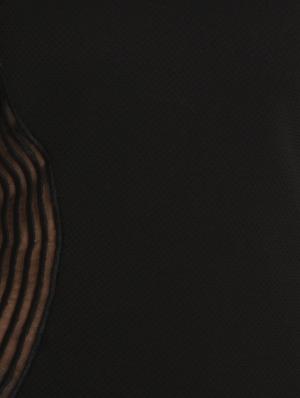 black polyester, lace sheath dress - 9794940 - Standard Image - 4