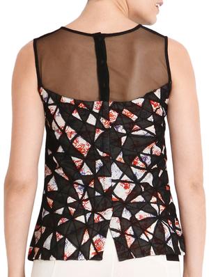 black georgette top - 9795021 - Standard Image - 3