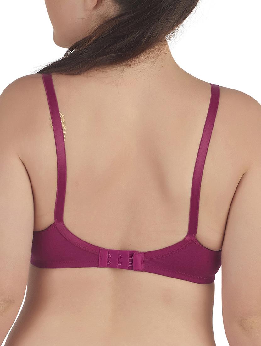 pink cotton bra - 9795079 - Zoom Image - 3