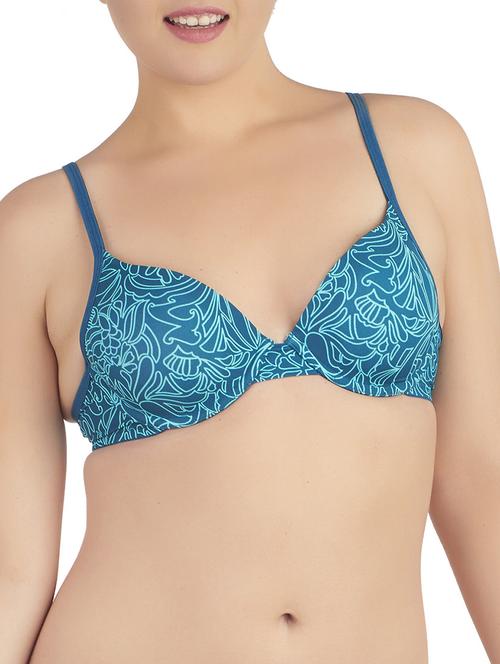 green nylon spandex bra - 9795101 - Standard Image - 1
