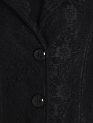 black cotton lace jacket - 9795128 - Standard Image - 4
