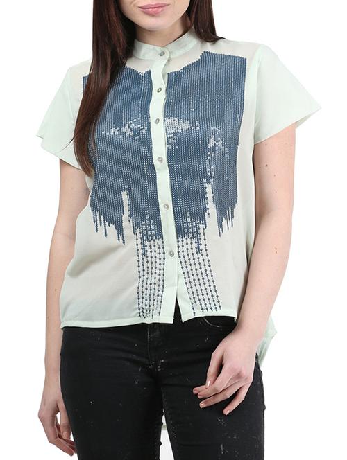 white georgette shirt - 9804890 - Standard Image - 1