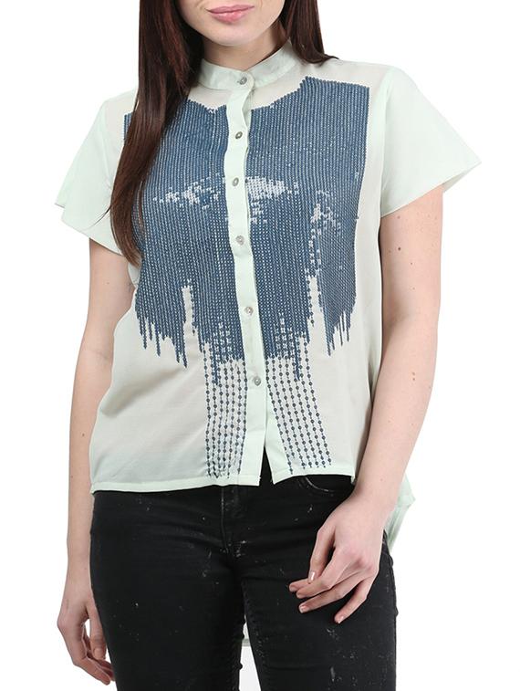 white georgette shirt - 9804890 - Zoom Image - 1