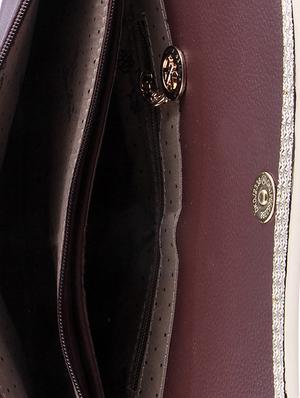 brown leatherette clutch - 9805792 - Standard Image - 3