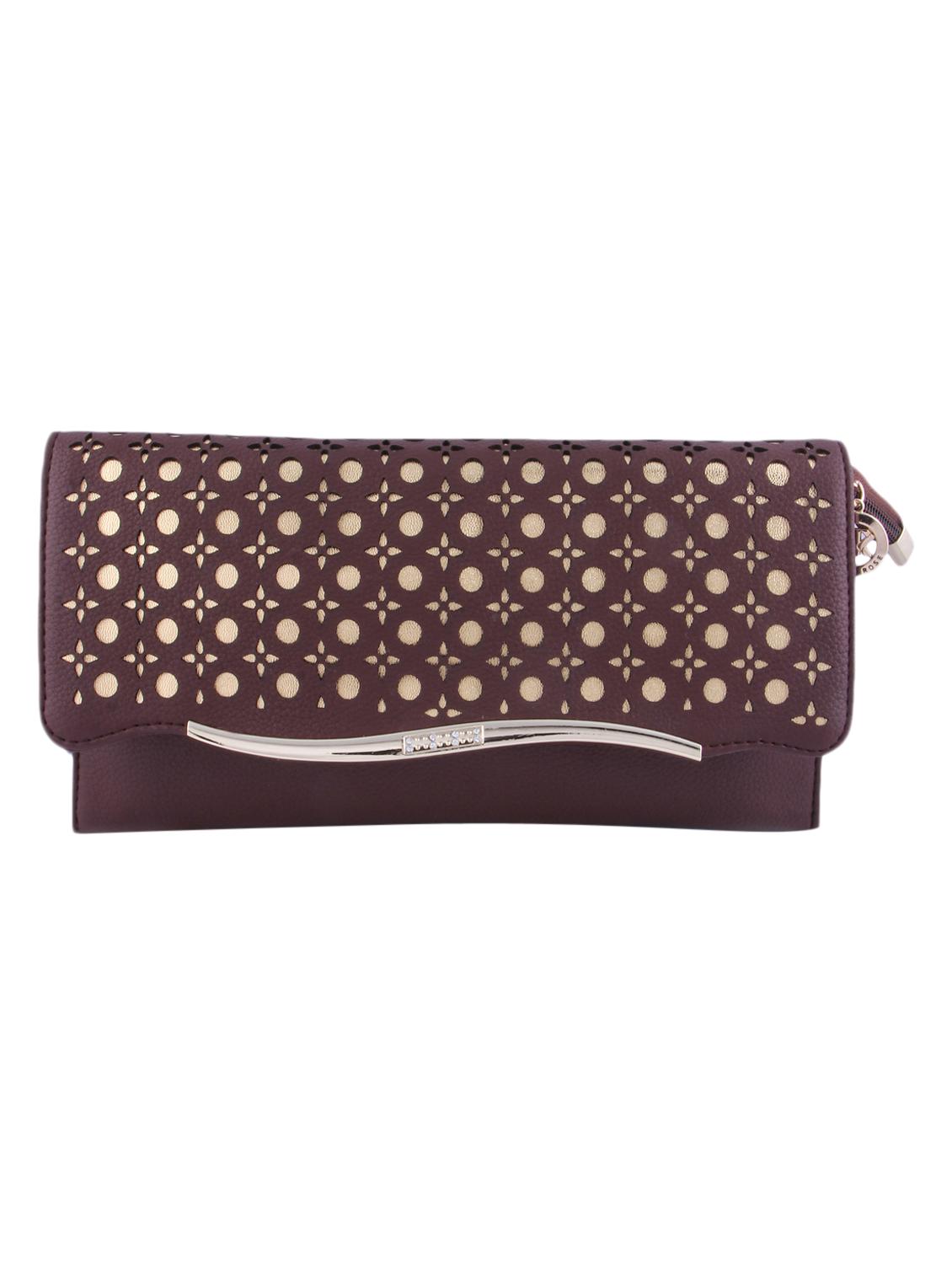 brown leatherette clutch - 9805792 - Zoom Image - 1