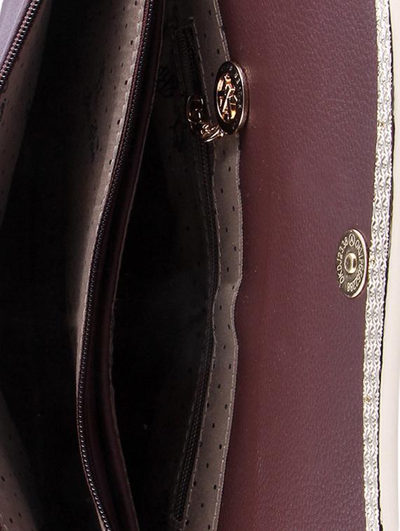 brown leatherette clutch - 9805792 - Zoom Image - 3