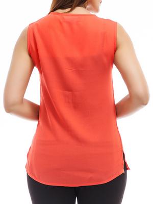 side slit sleeveless top - 9807101 - Standard Image - 3