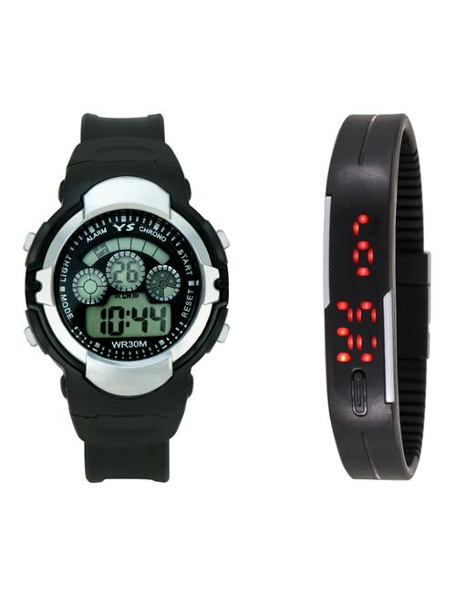 black digital watch combo - 9807617 - Standard Image - 1