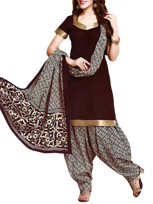 printed cotton unstitched suit set - 9810267 - Standard Image - 1
