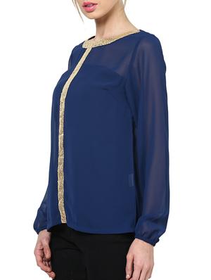 long sleeved sequined top - 981735 - Standard Image - 2
