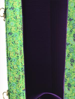 green floral brocade clutch - 9819437 - Standard Image - 4