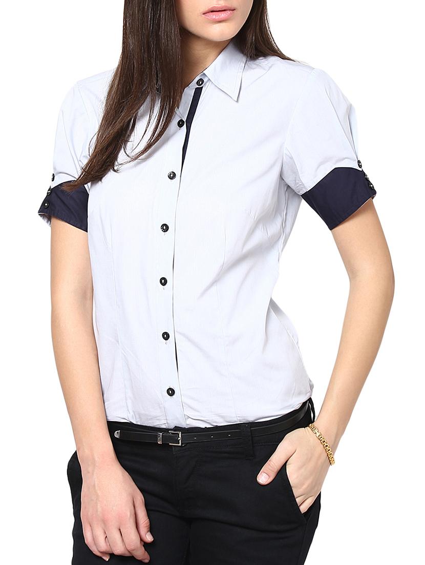 grey cotton shirt - 9821209 - Zoom Image - 1