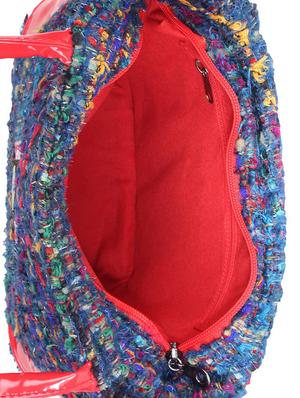multi colored cotton handbag - 9840774 - Standard Image - 3