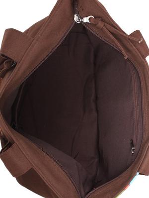 brown canvas bag - 9840783 - Standard Image - 3