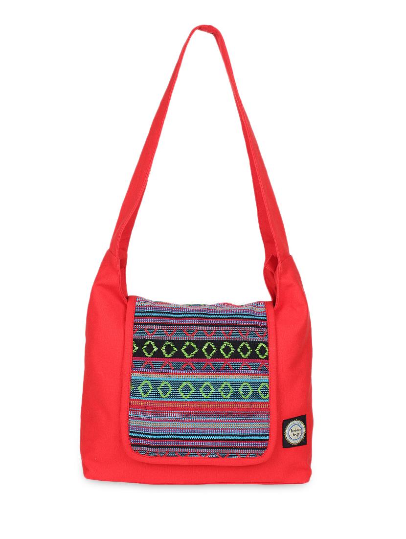 multi printed canvas sling bag - 9840818 - Zoom Image - 1