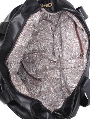 black leatherette hand bag - 9840822 - Standard Image - 3
